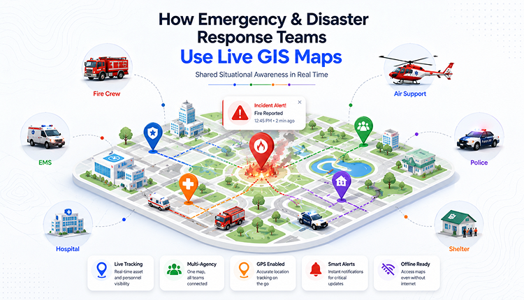 How Emergency & Disaster Response Teams Use Live GIS Maps