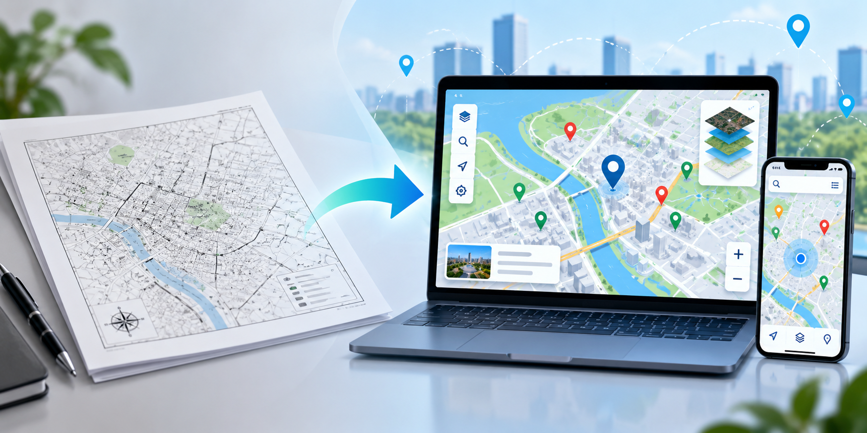 How to Turn a Static Map into an Interactive Digital Map