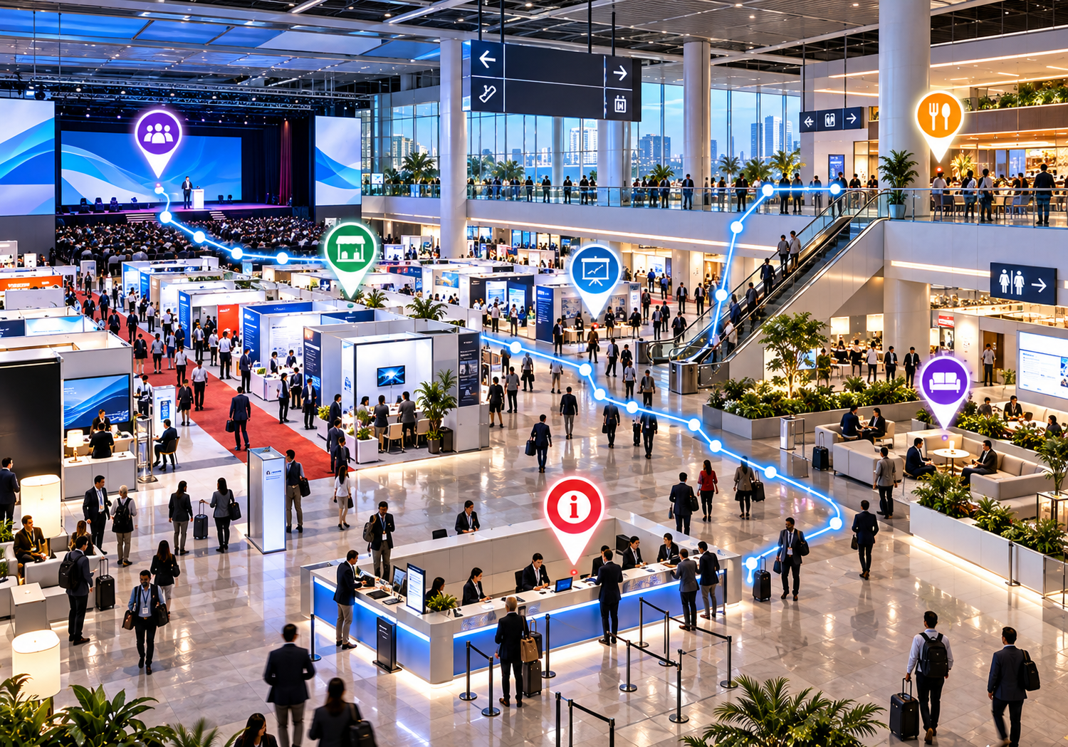 Digital Wayfinding for International Conferences & Trade Shows